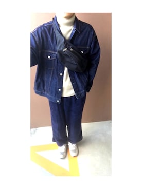 「patagonia」｜「アイテム（デニムジャケット）」を使った、はっしーさん（メンズ・173cm）の秋コーディネート