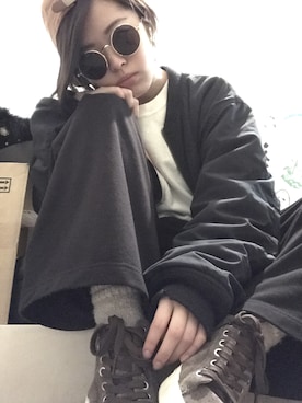 「POINTER（ポインター ）のアイテム（シューズ）」を使った、hamiさん（レディース・159cm）の春コーディネート