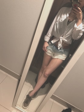 「POINTER（ポインター ）のアイテム」を使った、hamiさん（レディース・159cm）の夏コーディネート