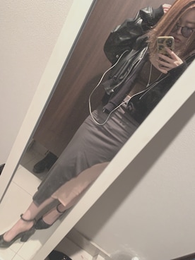 「アイテム（MA-1）」を使った、hamiさん（レディース・159cm・20代）の春コーディネート