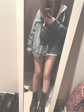 「wesc（ウィーエスシー）のアイテム」を使った、hamiさん（レディース・159cm）の冬コーディネート