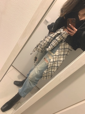 hamiさん（レディース・158cm）の冬コーディネート