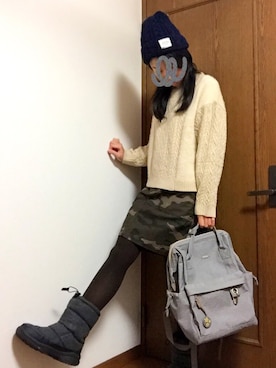 「MIZUNO（ミズノ　）のアイテム（ジャケット/アウター）」を使った、mknさん（レディース・164cm）の冬コーディネート
