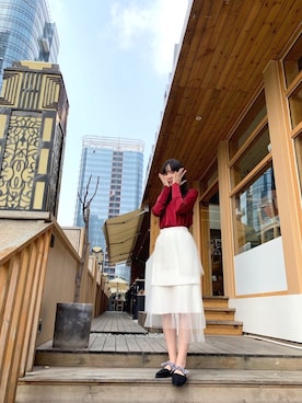 「PULL&BEAR（プルアンドベア）のアイテム（サンダル）」を使った、TINTINさん（レディース・168cm）の春コーディネート