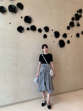 「PULL&BEAR（プルアンドベア）のアイテム（サンダル）」を使った、TINTINさん（レディース・168cm）の夏コーディネート