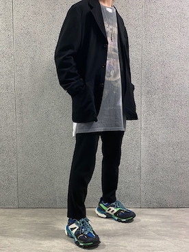 「vetements」｜「アイテム（アクセサリー）」を使った、_330fさん（メンズ・177cm）の春コーディネート
