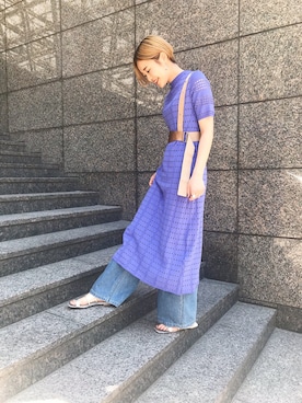 Risako Iidaさん（レディース・170cm）の夏コーディネート