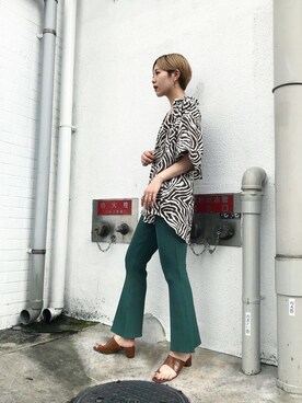 Risako Iidaさん（レディース・169cm）の夏コーディネート