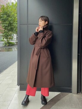 「UNITED TOKYO（ユナイテッドトウキョウ）のアイテム（その他アウター）」を使った、Risako Iidaさん（レディース・169cm）の秋コーディネート