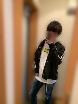 「DIESEL（ディーゼル）のアイテム（ナイロンジャケット）」を使った、takeshiさん（メンズ・172cm）の春コーディネート