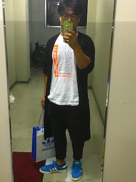 「BEAUTY&YOUTH UNITED ARROWS（ビューティーアンドユースユナイテッドアローズ）のアイテム（カーディガン/ボレロ、ブラック系）」を使った、untidytraxさん（メンズ・169cm）の夏コーディネート