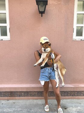 「MONKI（モンキ）のアイテム（キャミソール）」を使った、coeyyeocさん（レディース・155cm）の夏コーディネート