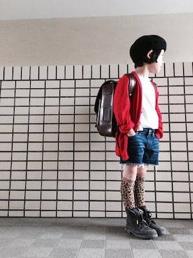 「Cienta（シエンタ）のアイテム（ブーツ）」を使った、rittyさん（キッズ・110cm）の冬コーディネート