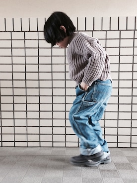 「Cienta（シエンタ）のアイテム（ブーツ）」を使った、rittyさん（キッズ・110cm）の春コーディネート