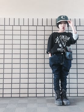 rittyさんの「Smoothy Denim Sarouel Pants / スムージー デニムサルエルパンツ」を使ったコーディネート