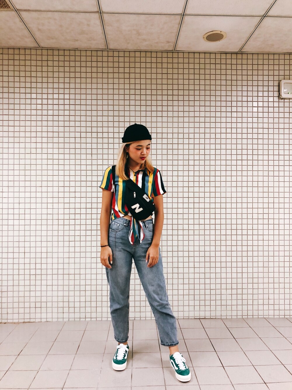 「FOREVER 21のアイテム（シャツ/ブラウス、その他）」を使った、Renee👣さん（レディース・165cm）の秋コーディネートの1枚目の写真