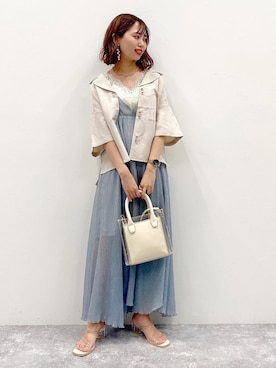 「Heather（ヘザー）のアイテム（リング）」を使った、a i r iさん（レディース・150cm）の春コーディネート