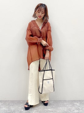 「Heather（ヘザー）のアイテム（リング）」を使った、a i r iさん（レディース・150cm）の春コーディネート