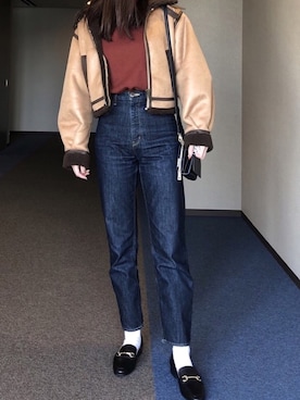 u_tanさん（レディース・168cm）の冬コーディネート