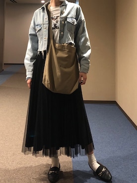 u_tanさん（レディース・168cm）の春コーディネート