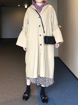 「classicalelf（クラシカルエルフ）のアイテム（その他アウター）」を使った、u_tanさん（レディース・168cm）の春コーディネート