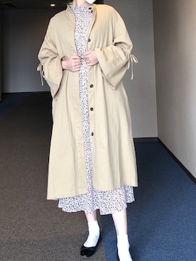 「classicalelf（クラシカルエルフ）のアイテム（その他アウター）」を使った、u_tanさん（レディース・168cm）の春コーディネート