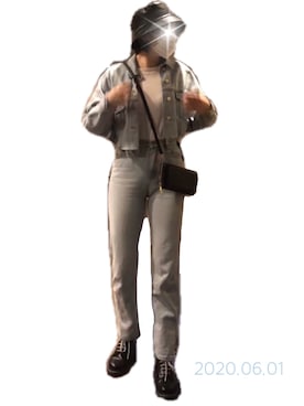 「AMAIL（アマイル）のアイテム（帽子）」を使った、u_tanさん（レディース・168cm）の夏コーディネート