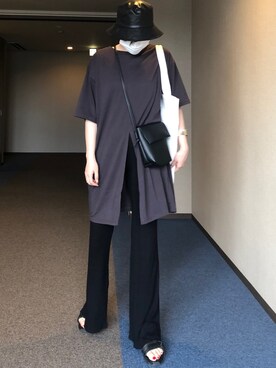 「AMAIL（アマイル）のアイテム（帽子）」を使った、u_tanさん（レディース・168cm）の夏コーディネート