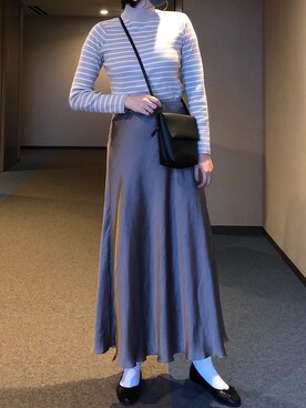 「秋のマイ旬スタイル」｜「アイテム（キャスケット）」を使った、u_tanさん（レディース・168cm）の秋コーディネート