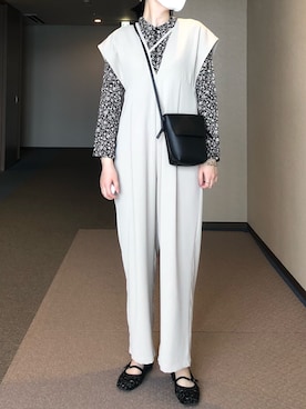 「CLANE（クラネ）のアイテム（オールインワン・サロペット）」を使った、u_tanさん（レディース・169cm）の夏コーディネート