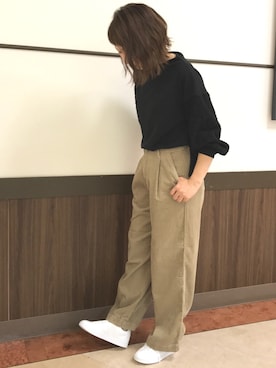 「袖レース」｜emokiyoさん（レディース・163cm）の秋コーディネート