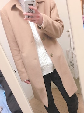 「STUDIOUS BLUE（ストゥディオスブルー）のアイテム」を使った、ぽぴーさん（メンズ・165cm）の冬コーディネート