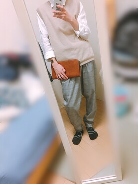 「リドム」｜「アイテム（アナログ腕時計）」を使った、ぽぴーさん（メンズ・165cm）の春コーディネート