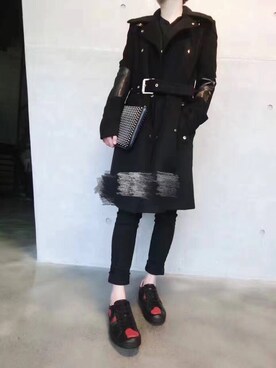「Christian Louboutin（クリスチャンルブタン）のアイテム（財布）」を使った、KOTANI KOUZIさん（レディース・166cm）の夏コーディネート