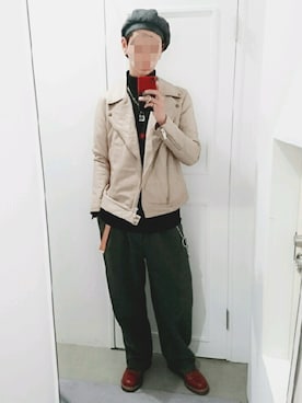 「MUZE（ミューズ）のアイテム（ジャケット/アウター）」を使った、sさん（メンズ・183cm）の冬コーディネート