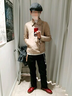 「MUZE（ミューズ）のアイテム（ジャケット/アウター）」を使った、sさん（メンズ・183cm）の春コーディネート