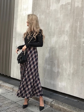 「CECIL McBEE（セシルマクビー）のアイテム（スカート）」を使った、まりんさん（レディース・160cm）の春コーディネート