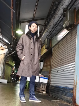 「Illesteva（イレステーバ）のアイテム」を使った、ayadaさん（レディース・172cm）の冬コーディネート