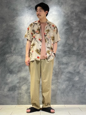 「TWO PALMS（トゥーパームス）のアイテム」を使った、12102trさん（メンズ・180cm）の夏コーディネート