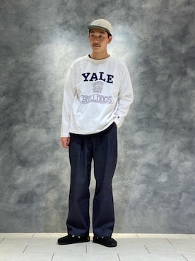 「Steven Alan（スティーブンアラン）のアイテム（帽子）」を使った、12102trさん（メンズ・180cm）の秋コーディネート