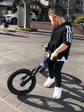 「laule'a sunny side store（ラウレアサニーサイドストア）のアイテム」を使った、Hiro_piiさん（キッズ・100cm）の冬コーディネート