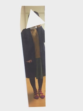 「タイツ×靴下」｜「アイテム（スカート）」を使った、ひ      ま*ﾟさん（レディース・150cm）の冬コーディネート