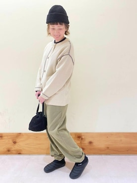 「GERRY（ジェリー）のアイテム」を使った、coen しおたさん（レディース・170cm）の冬コーディネート