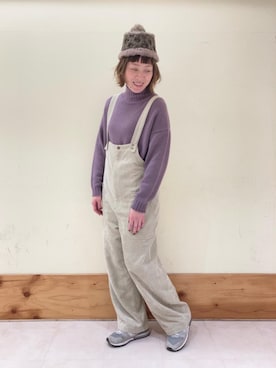 「コーデュロイの季節到来！」｜coen しおたさん（レディース・170cm）の冬コーディネート