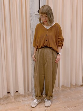 「ワントーンスタイル」｜honamiさん（レディース・152cm）の秋コーディネート