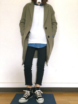 Anna☪︎⋆｡˚✩さん（レディース・156cm）の冬コーディネート