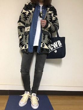 Anna☪︎⋆｡˚✩さん（レディース・156cm）の冬コーディネート