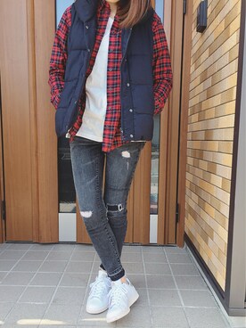 Anna☪︎⋆｡˚✩さん（レディース・156cm）の春コーディネート