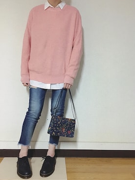 Anna☪︎⋆｡˚✩さん（レディース・156cm）の春コーディネート