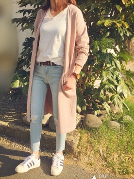 Anna☪︎⋆｡˚✩さん（レディース・156cm）の春コーディネート